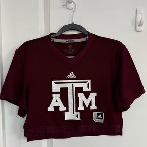 Adidas Texas A&M cropped jersey